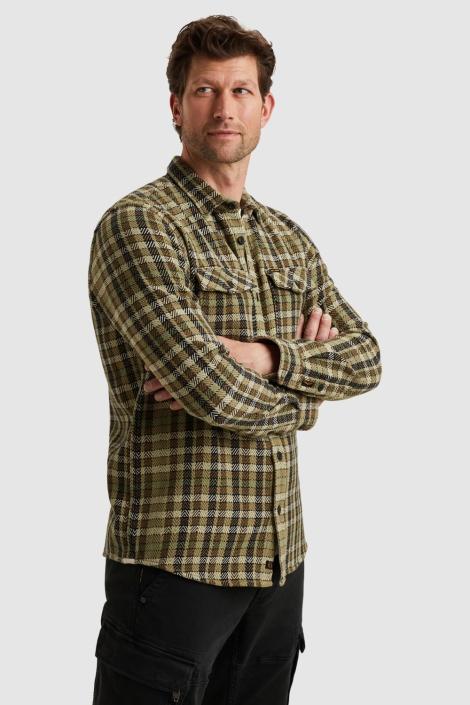 PME legend long sleeve shirt small herringbon